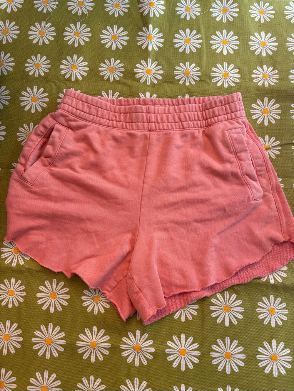 Aerie High-Waisted Raw Hem Lounge Shorts-Medium